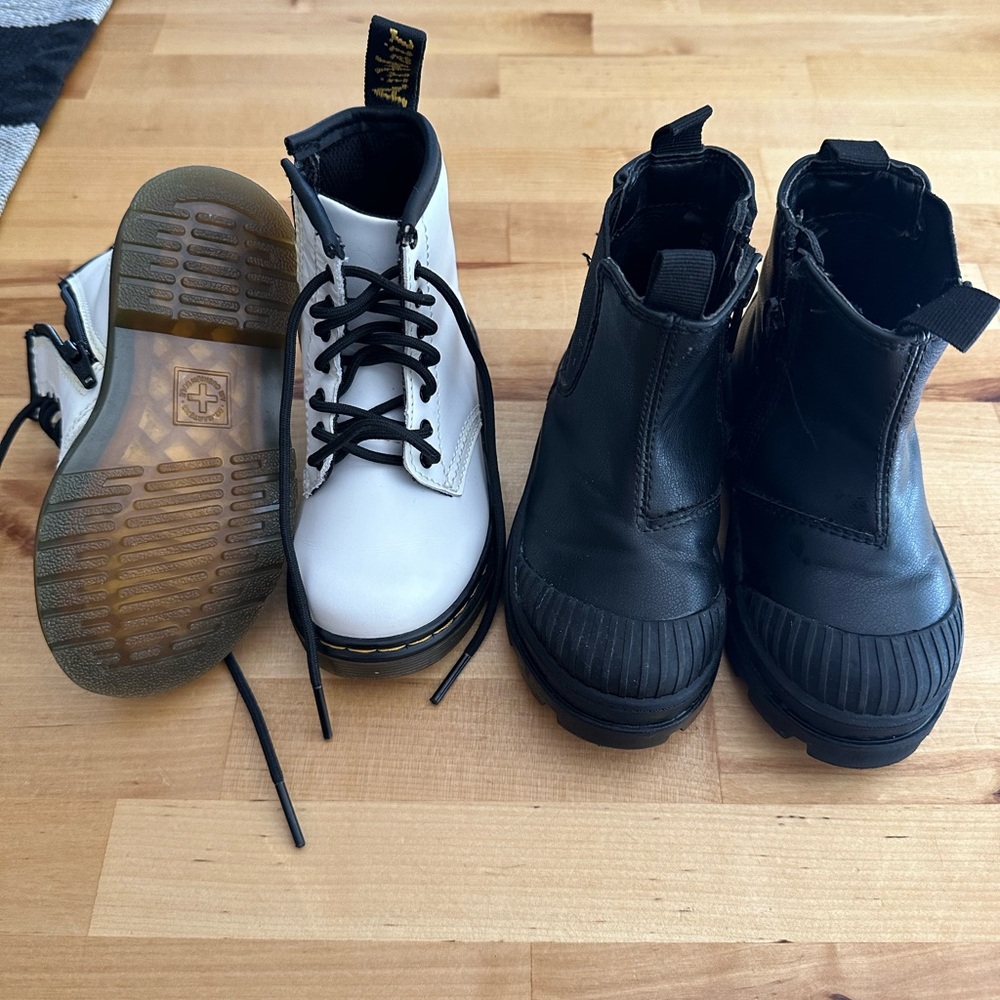 Dr Marten size  7 and hm size 7.5 toddler boots